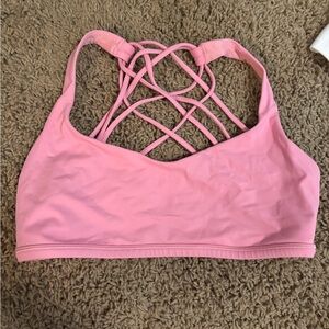 Light pink Lulu sports bra